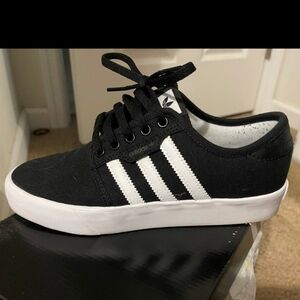 Adidas Kids Black and White Sneakers